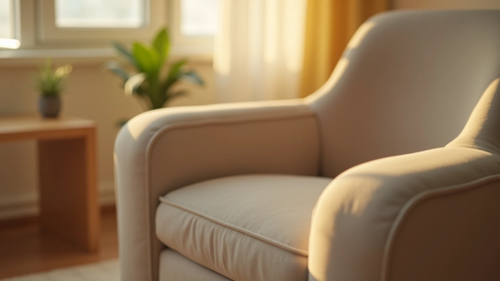 Detail of ergonomic furniture showing quality construction and comfort-focused design