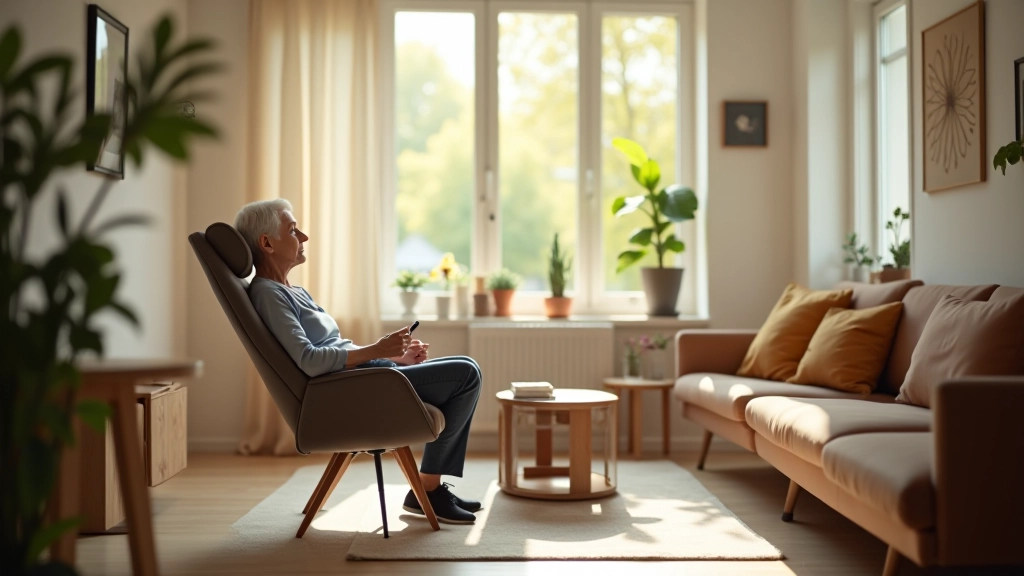 Comfortable and accessible modern home interior with ergonomic furniture and smart design